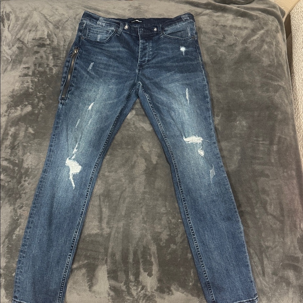Men's Slim Straight Jeans - Blue